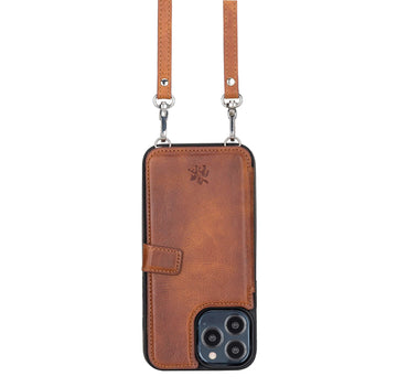 Fermo Leather Crossbody Wallet Phone Case for iPhone 13 Pro