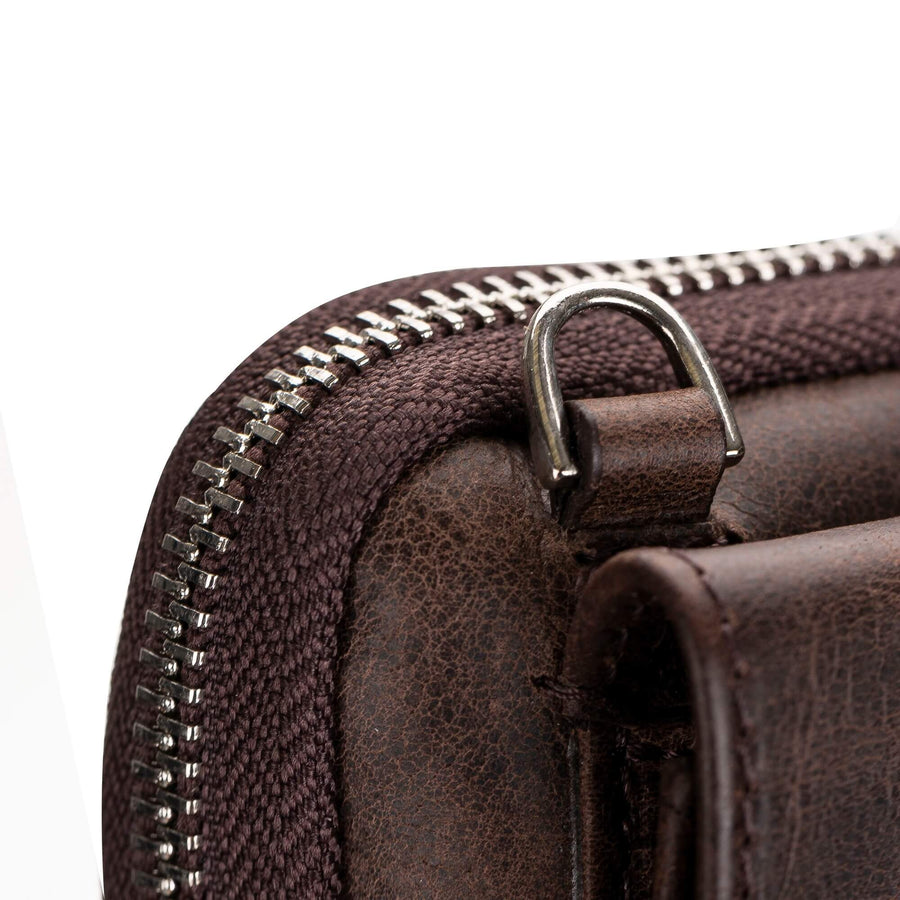 Venito Ferrara Unisex Premium Leather Crossbody Cell Phone Purse