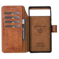 Florence-flex RFID Blocking Leather Wallet Case for Google Pixel 6