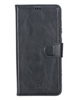 Luxury Black Leather Samsung Galaxy S21 FE Detachable Wallet Case with Card Holder - Venito - 8