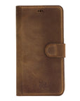 Luxury Brown Leather iPhone 11 Detachable Wallet Case with Card Holder  - Venito - 7