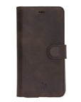Luxury Dark Brown Leather iPhone 11 Detachable Wallet Case with Card Holder  - Venito - 7