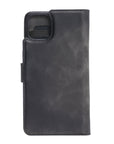 Luxury Gray Leather iPhone 11 Detachable Wallet Case with Card Holder  - Venito - 6