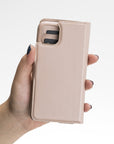 Luxury Pink Leather iPhone 11 Detachable Wallet Case with Card Holder  - Venito - 8