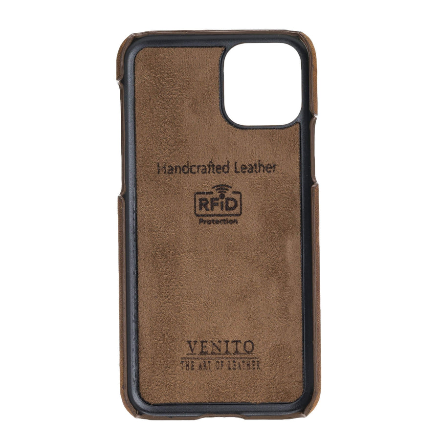 Luxury Brown Leather iPhone 11 Pro Detachable Wallet Case with Card Holder  - Venito - 5