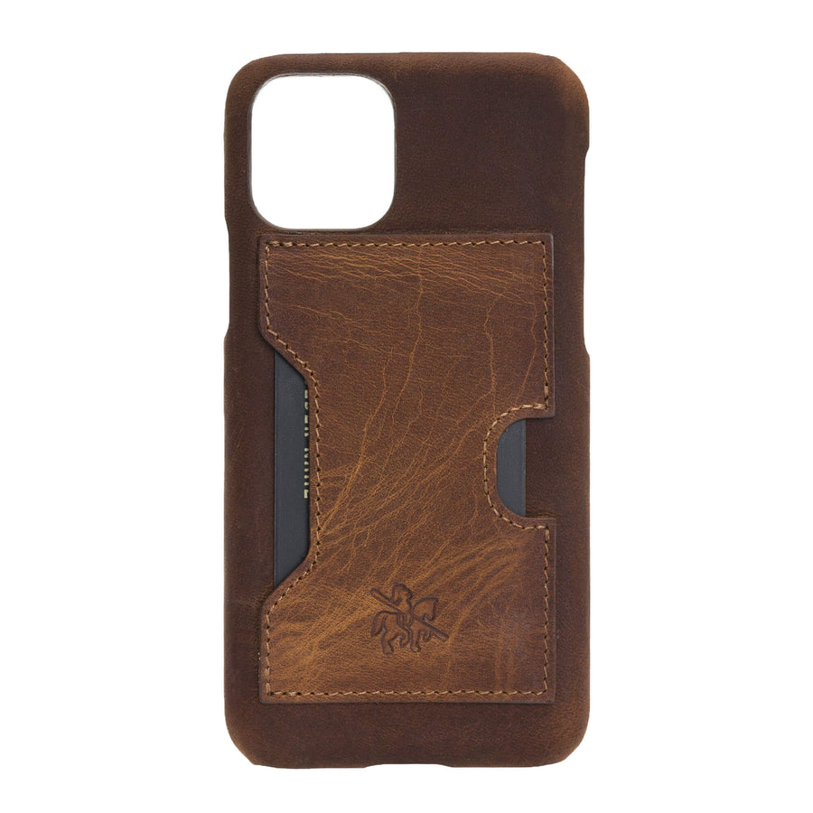 Luxury Brown Leather iPhone 11 Pro Detachable Wallet Case with Card Holder  - Venito - 6