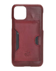 Luxury Red Leather iPhone 11 Pro Detachable Wallet Case with Card Holder - Venito - 6