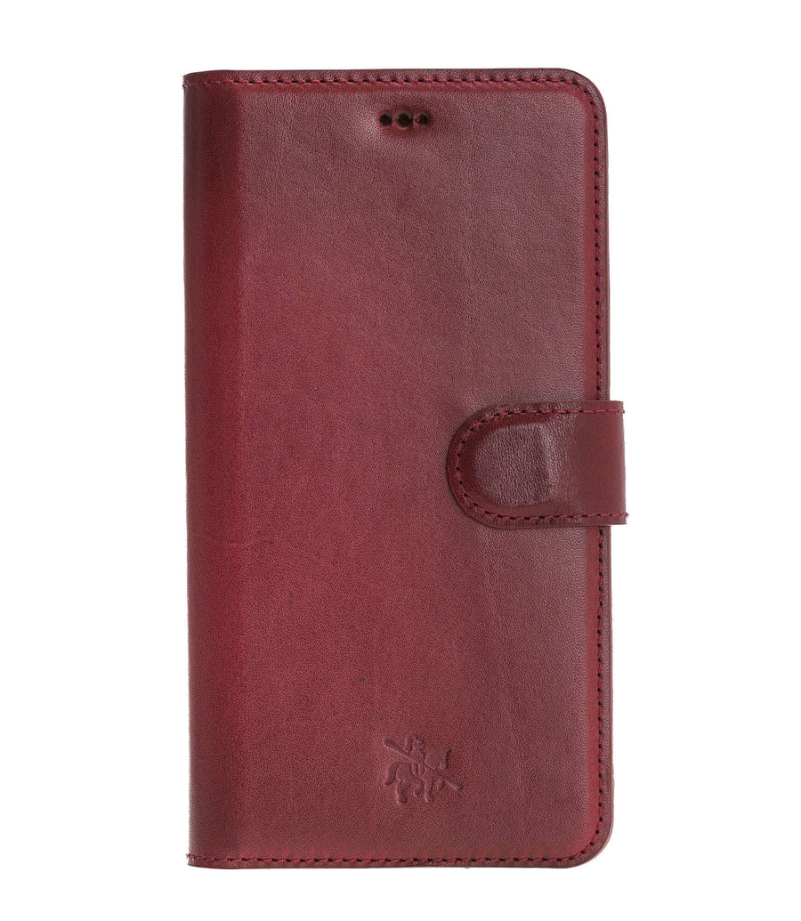 Luxury Red Leather iPhone 11 Pro Detachable Wallet Case with Card Holder - Venito - 8