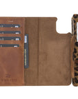 Luxury Leopard Leather iPhone 11 Pro Max Detachable Wallet Case with Card Holder - Venito - 2