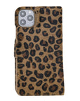 Luxury Leopard Leather iPhone 11 Pro Max Detachable Wallet Case with Card Holder - Venito - 9