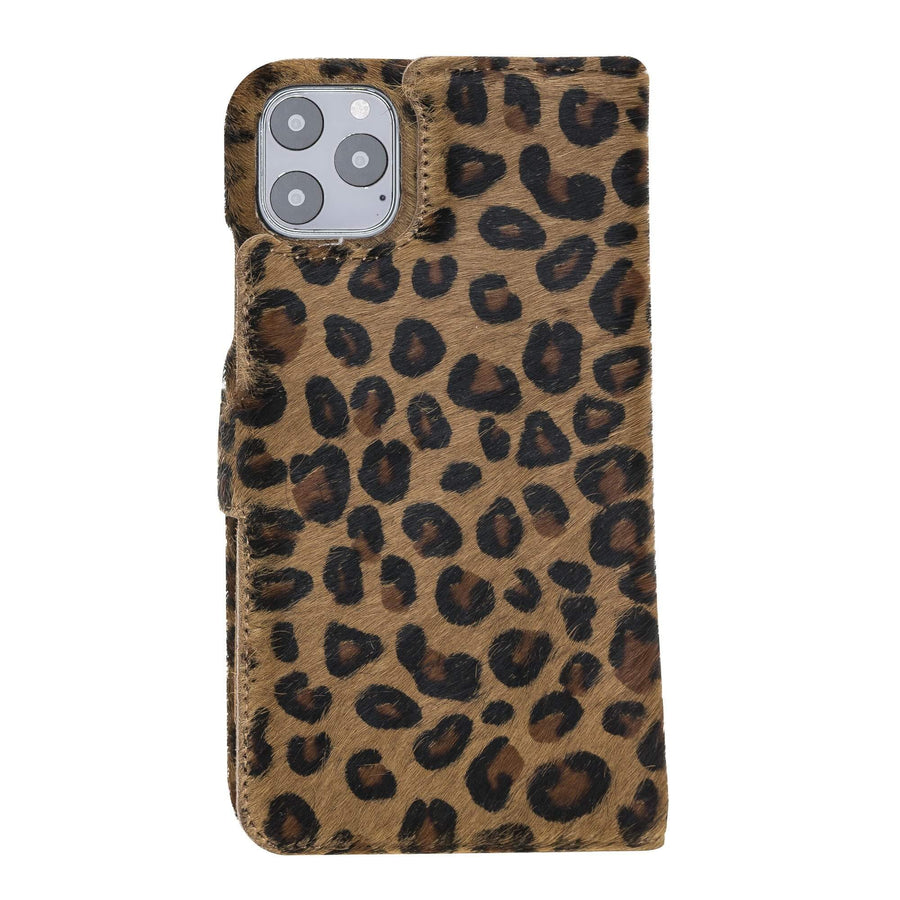 Luxury Leopard Leather iPhone 11 Pro Max Detachable Wallet Case with Card Holder - Venito - 9