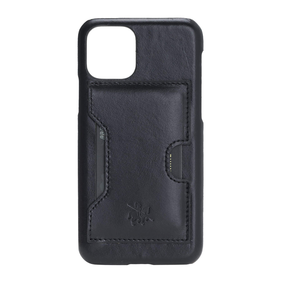 Luxury Black Leather iPhone 11 Pro Detachable Wallet Case with Card Holder - Venito - 6