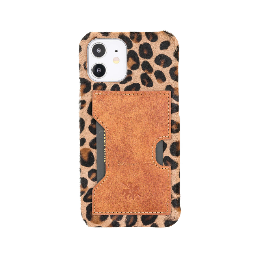 Luxury Leopard Leather iPhone 12 Detachable Wallet Case with Card Holder & MagSafe - Venito - 5