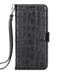 Luxury Black Crocodile Leather iPhone 12 Pro Detachable Wallet Case with Card Holder & MagSafe - Venito - 9
