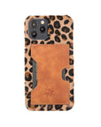 Luxury Leopard Leather iPhone 12 Pro Detachable Wallet Case with Card Holder & MagSafe - Venito - 5