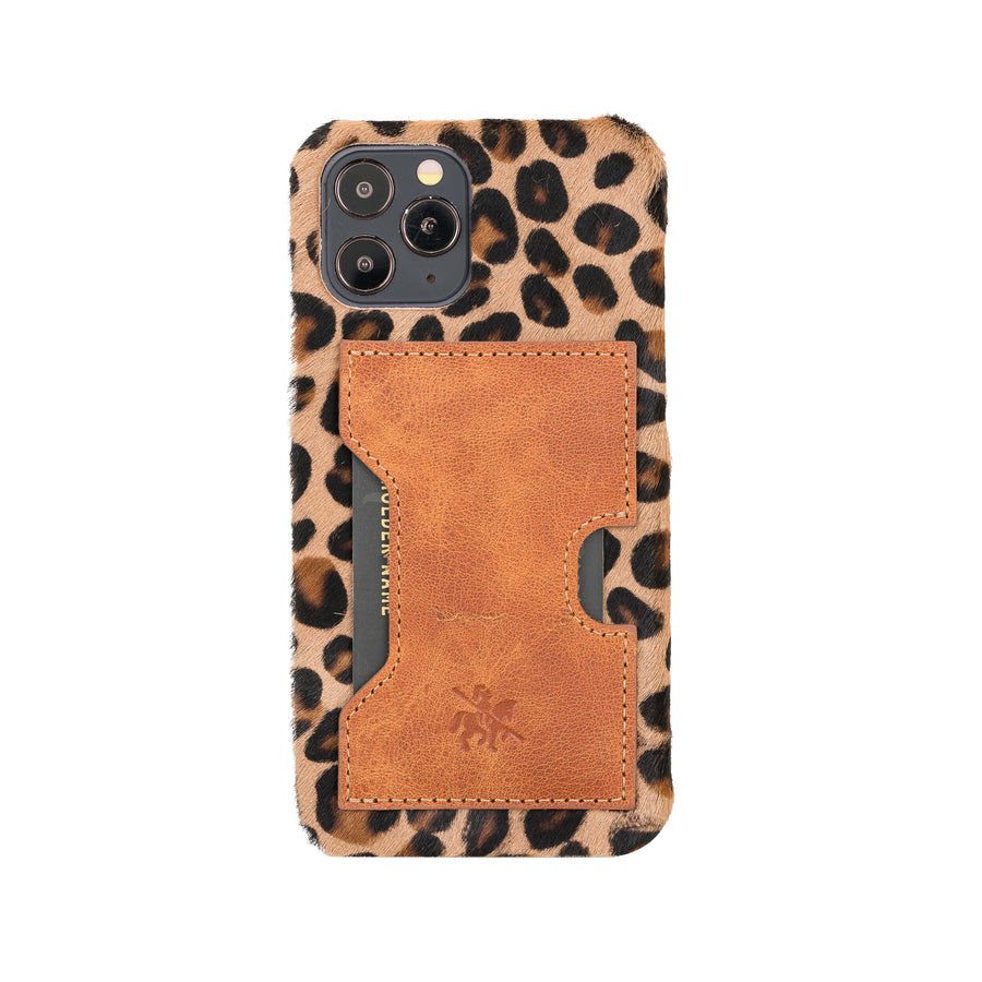 Luxury Leopard Leather iPhone 12 Pro Detachable Wallet Case with Card Holder & MagSafe - Venito - 5