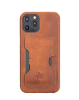 Luxury Brown Leather iPhone 12 Pro Max Detachable Wallet Case with Card Holder & MagSafe - Venito - 5
