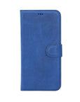 Luxury Blue Leather iPhone 12 Pro Max Detachable Wallet Case with Card Holder & MagSafe - Venito - 6