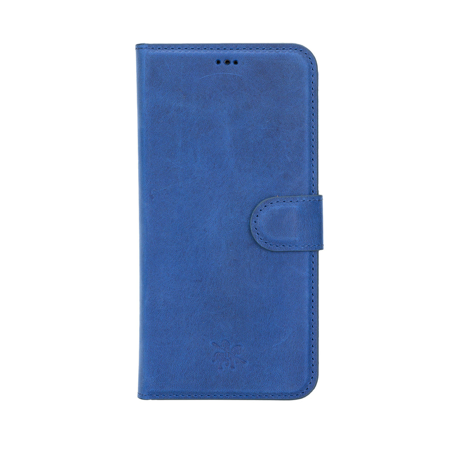 Luxury Blue Leather iPhone 12 Pro Max Detachable Wallet Case with Card Holder & MagSafe - Venito - 6