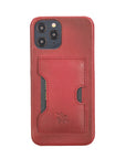 Luxury Red Leather iPhone 12 Pro Max Detachable Wallet Case with Card Holder & MagSafe - Venito - 5