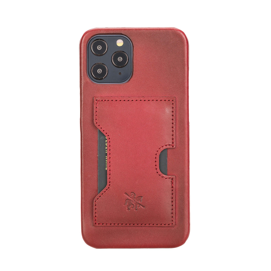 Luxury Red Leather iPhone 12 Pro Max Detachable Wallet Case with Card Holder & MagSafe - Venito - 5