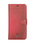 Luxury Red Leather iPhone 12 Pro Max Detachable Wallet Case with Card Holder & MagSafe - Venito - 6