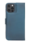 Luxury Pacific Blue Leather iPhone 12 Pro Max Detachable Wallet Case with Card Holder & MagSafe - Venito - 8
