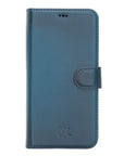 Luxury Pacific Blue Leather iPhone 12 Pro Detachable Wallet Case with Card Holder & MagSafe - Venito - 7