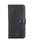 Luxury Black Leather iPhone 12 Pro Detachable Wallet Case with Card Holder & MagSafe - Venito - 6