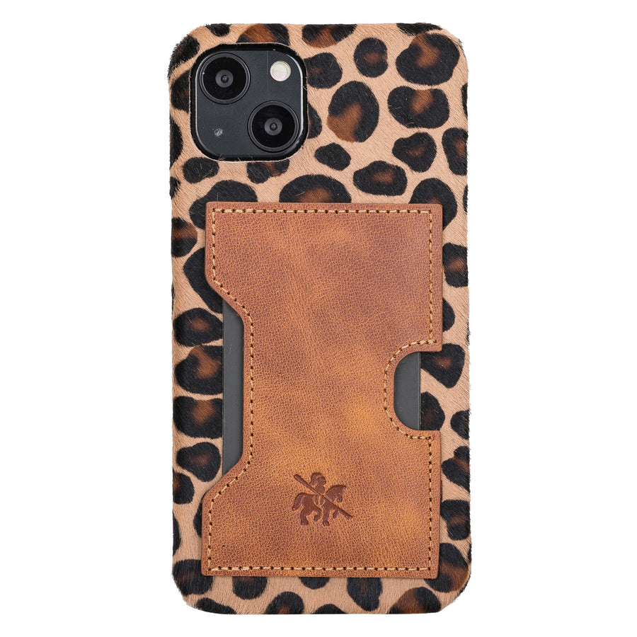 Florence Luxury Leopard Leather iPhone 13 Detachable Wallet Case with Card Holder & MagSafe - Venito - 5