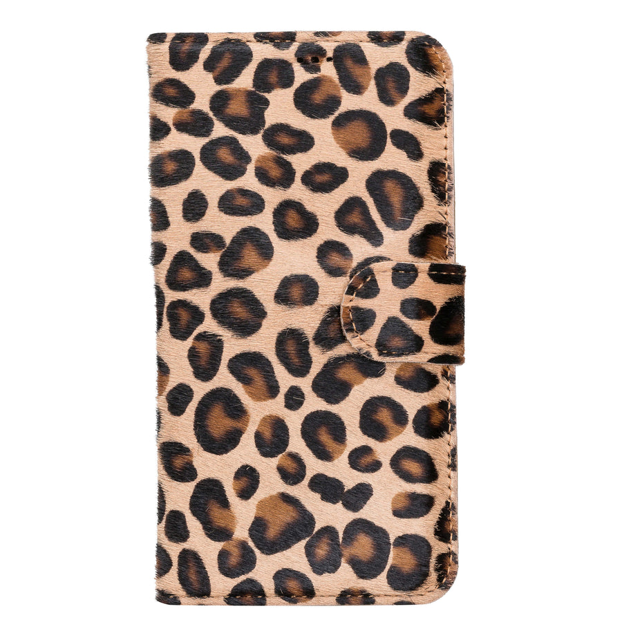 Florence Luxury Leopard Leather iPhone 13 Detachable Wallet Case with Card Holder & MagSafe - Venito - 7
