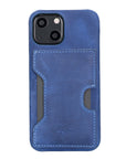Florence Luxury Blue Leather iPhone 13 Mini Detachable Wallet Case with Card Holder & MagSafe - Venito - 5