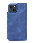 Florence Luxury Blue Leather iPhone 13 Detachable Wallet Case with Card Holder & MagSafe - Venito - 8