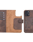 Funda tipo billetera de cuero con bloqueo RFID Florence para iPhone 14 Pro Max