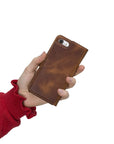 Luxury Brown Leather iPhone 6 Detachable Wallet Case with Card Holder - Venito - 9