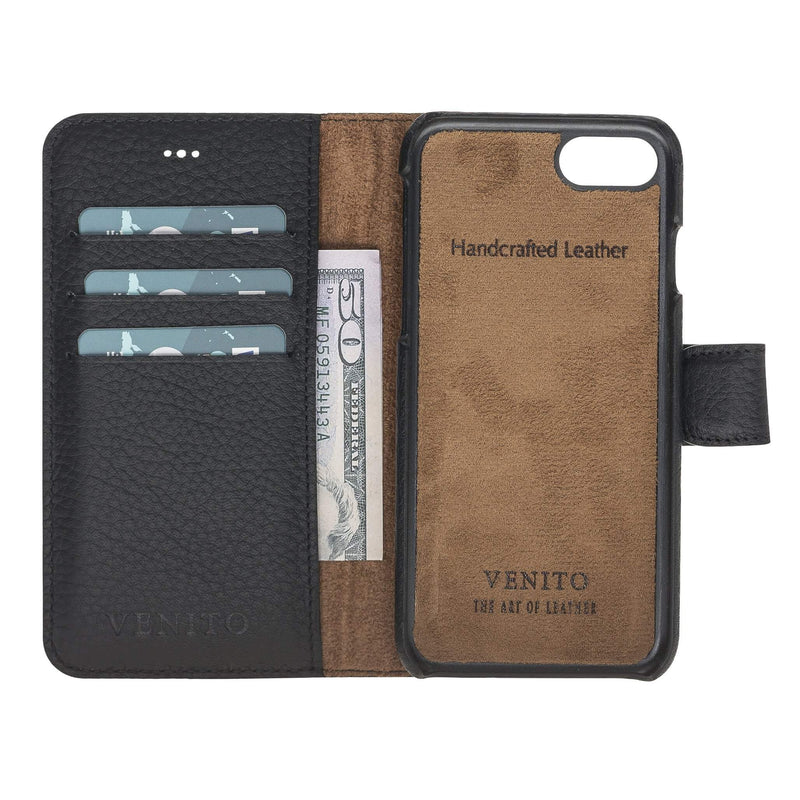 Luxury Black Leather iPhone 6 Detachable Wallet Case with Card Holder - Venito - 3