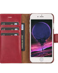 Luxury Red Leather iPhone 6 Detachable Wallet Case with Card Holder - Venito - 4