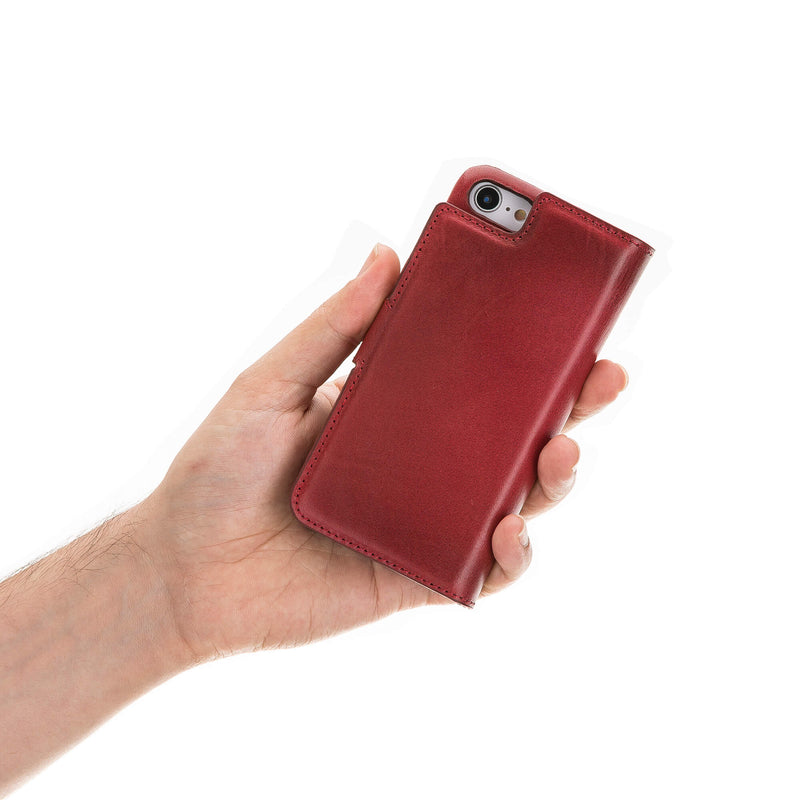 Luxury Red Leather iPhone 6 Detachable Wallet Case with Card Holder - Venito - 9