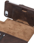 Luxury Dark Brown Leather iPhone 6 Detachable Wallet Case with Card Holder - Venito - 3