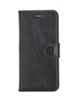Luxury Rustic Black Leather iPhone 6 Detachable Wallet Case with Card Holder - Venito - 7