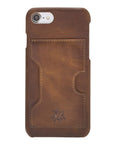 Luxury Brown Leather iPhone 7 Detachable Wallet Case with Card Holder - Venito - 7