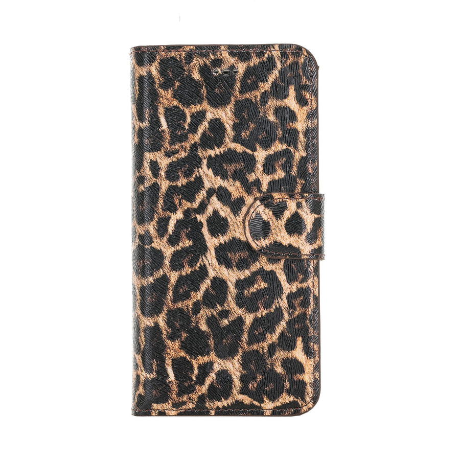 Luxury Leopard Print Leather iPhone 7 Detachable Wallet Case with Card Holder - Venito - 7