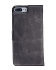 Luxury Gray Leather iPhone 7 Plus Detachable Wallet Case with Card Holder - Venito - 8