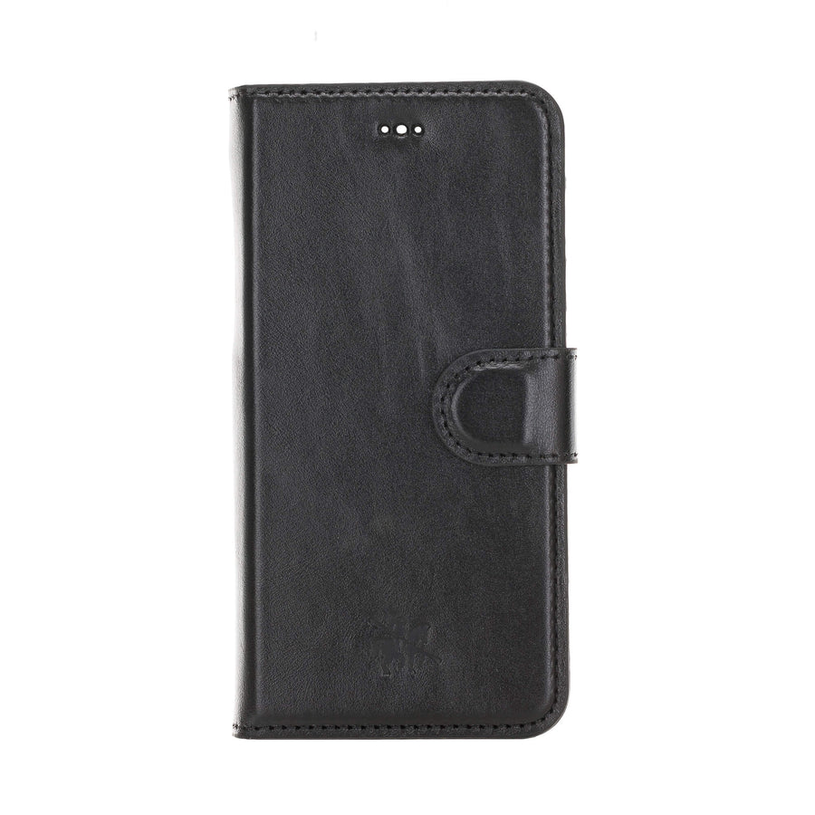 Luxury Rustic Black Leather iPhone 7 Detachable Wallet Case with Card Holder - Venito - 7