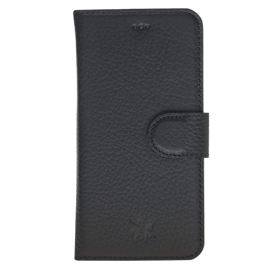Luxury Black Leather iPhone 8 Detachable Wallet Case with Card Holder - Venito - 9