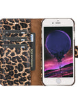 Luxury Leopard Print Leather iPhone 8 Detachable Wallet Case with Card Holder - Venito - 4