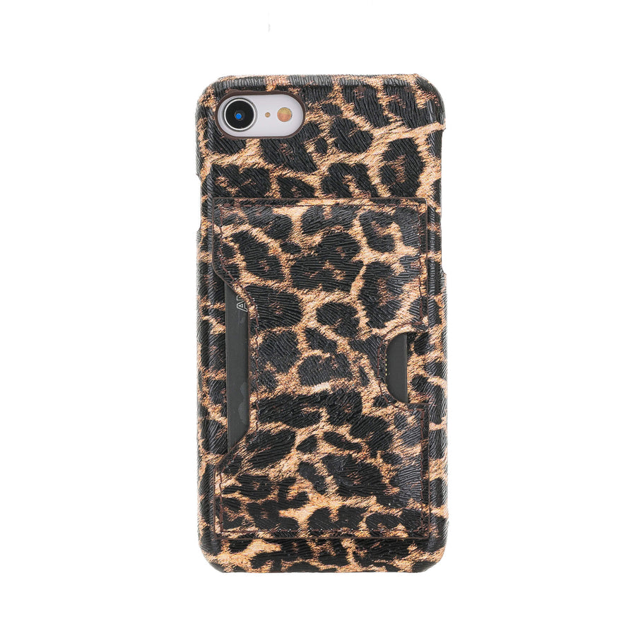 Luxury Leopard Print Leather iPhone 8 Detachable Wallet Case with Card Holder - Venito - 5