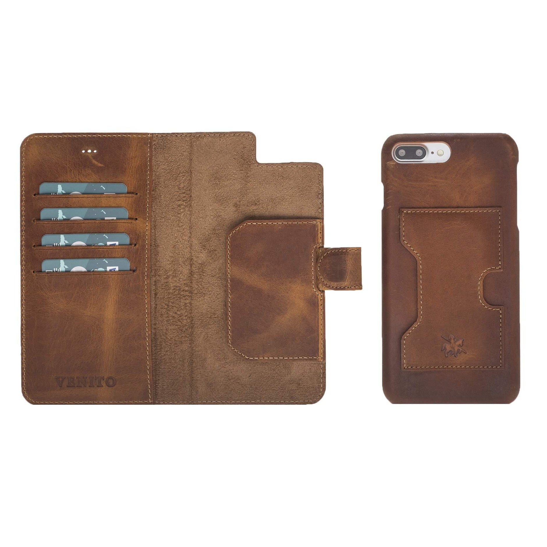 iPhone 8 Leather Wallet & Snap-On Cases - Venito Venito Leather iPhone 8 Leather Wallet & Snap-On Cases - Venito Venito Leather