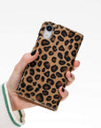 Luxury Leopard Leather iPhone XR Detachable Wallet Case with Card Holder - Venito - 10