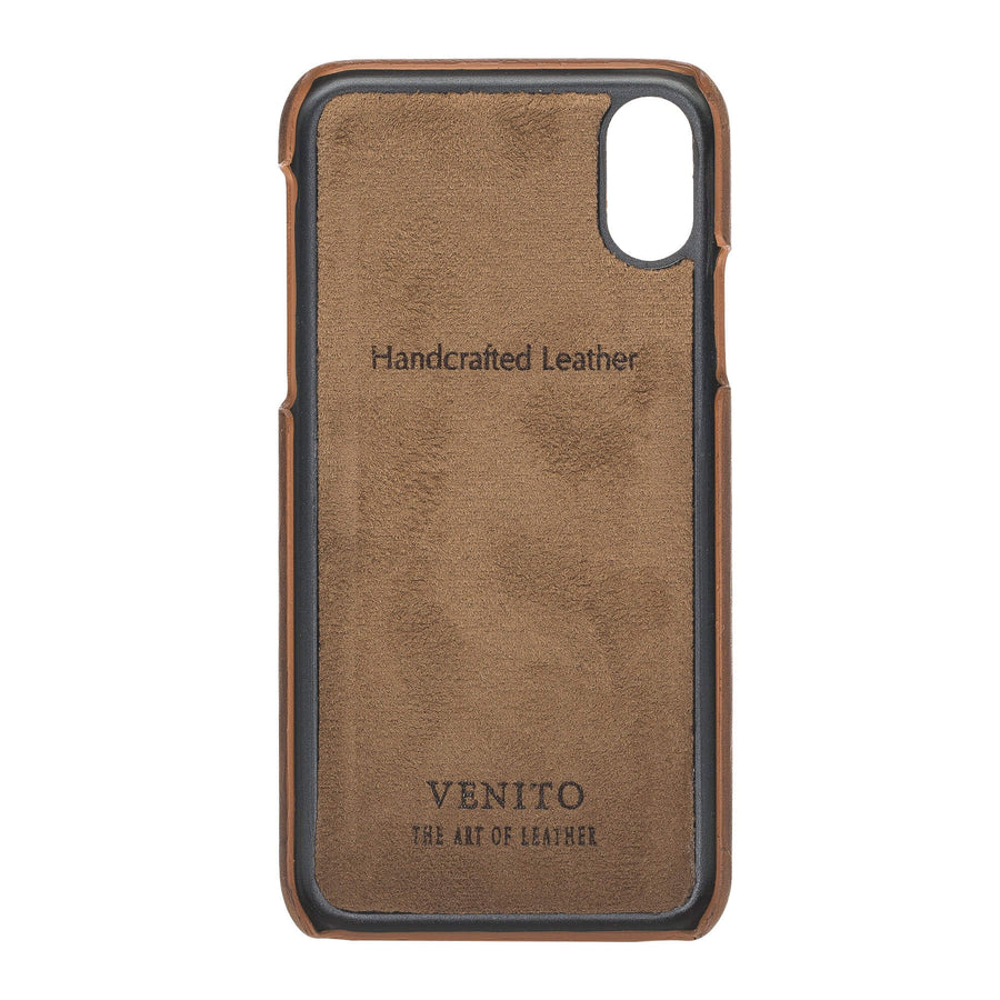 Luxury Brown Leather iPhone XS Detachable Wallet Case with Card Holder - Venito - 7